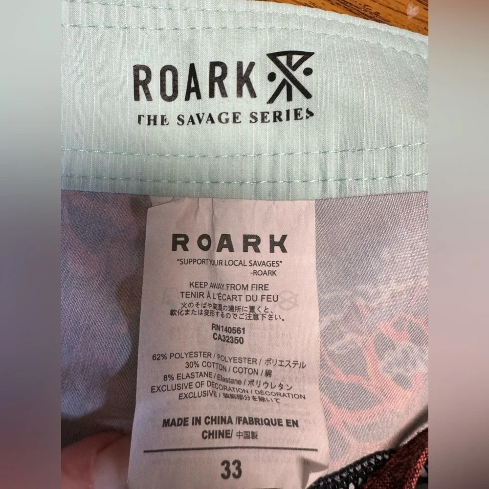 NWOT Roark Savage Swim Trunks SZ 33